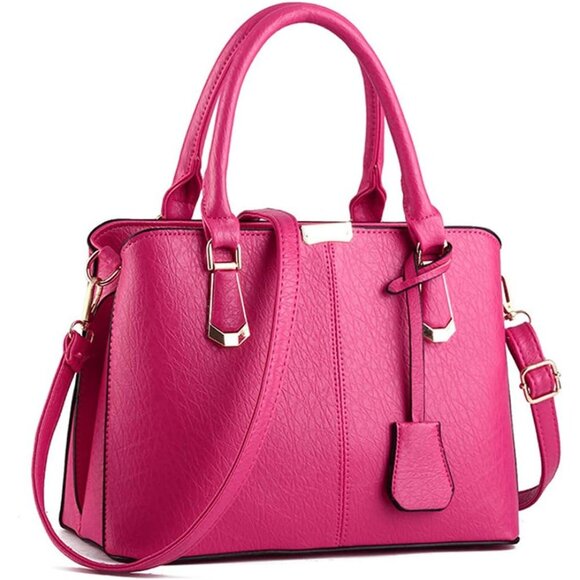 Spacious Elegant Satchel Handbag with Multiple Pockets - Perfect Gift Option - Picture 1 of 7